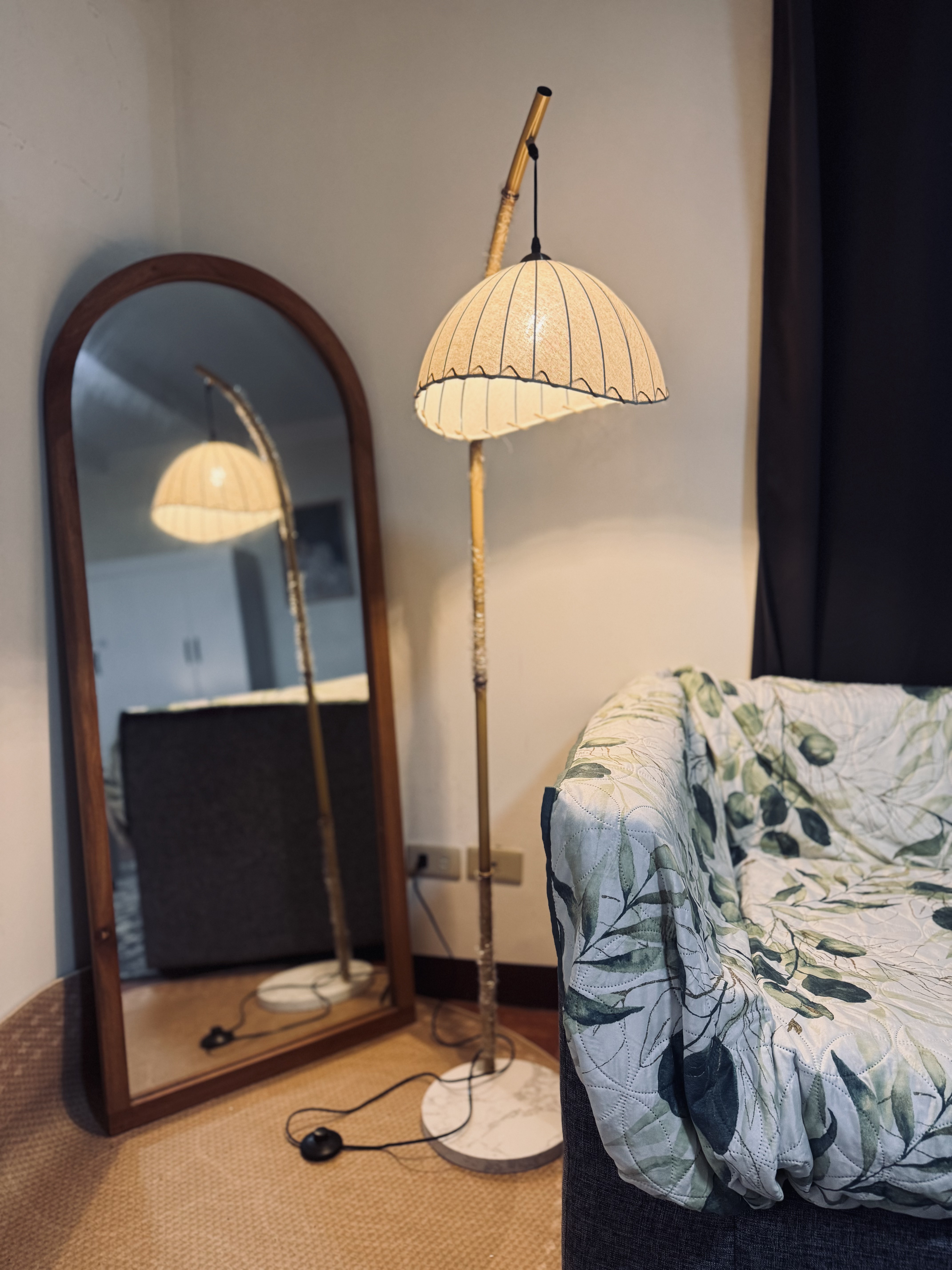 Living Area with High Ceiling